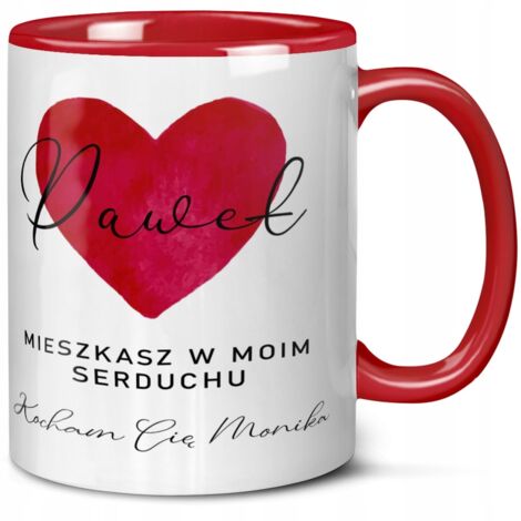 Valentinstagsgeschenk-Tasse für Sie oder Ihn + Ihr eigener Name