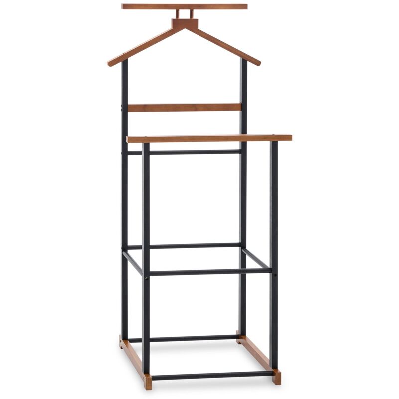 Idimex - Valet de chambre kanna, en bambou - Coloris noir et vintage