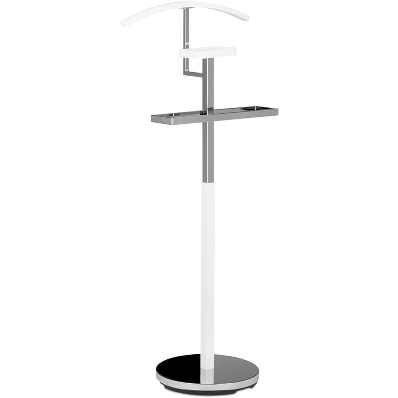 Valet de chambre portant à vêtements serviteur de chambre design blanc