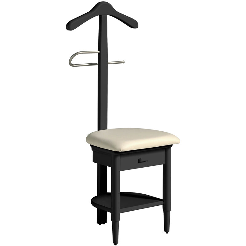 Valet de Chambre, modèle Stanza, noir.