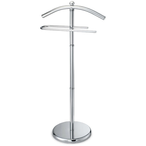 Valet de nuit 42x25x109 cm en métal argent