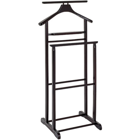 Valet de nuit 47x36x102 cm en bois massif marron