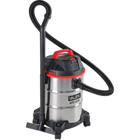 Valex Aspiratore Polvere e Liquidi APL1231 Grigio 30L 1200W con Accessori