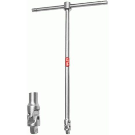 Valex Chiave a T Snodata con Bussola Esagonale 10mm