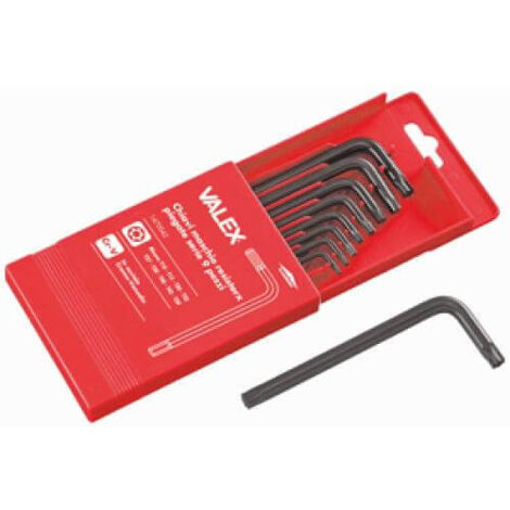Valex chiavi resistorx piegate serie 9 pezzi  1470042