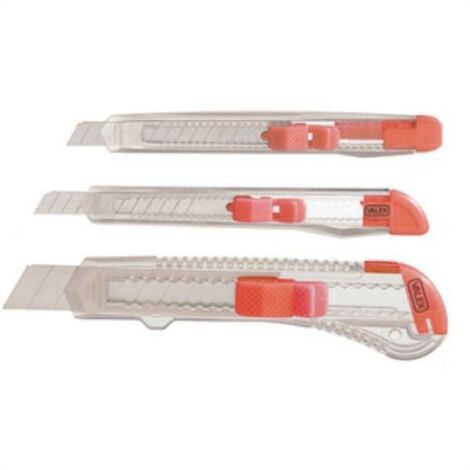 Valex Cutter Reflex 3 Pezzi - Set di Taglierini 9mm e 18mm