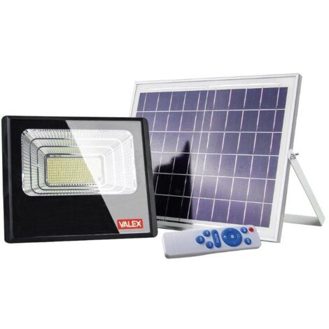 Valex Proiettore Solare Led in Alluminio 40W con Pannello