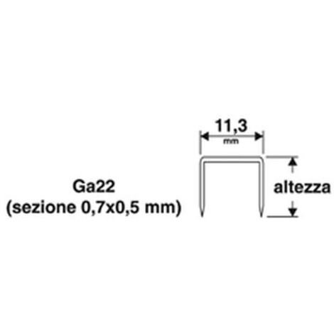 Valex PUNTI 11.3X6MM 1000PZ