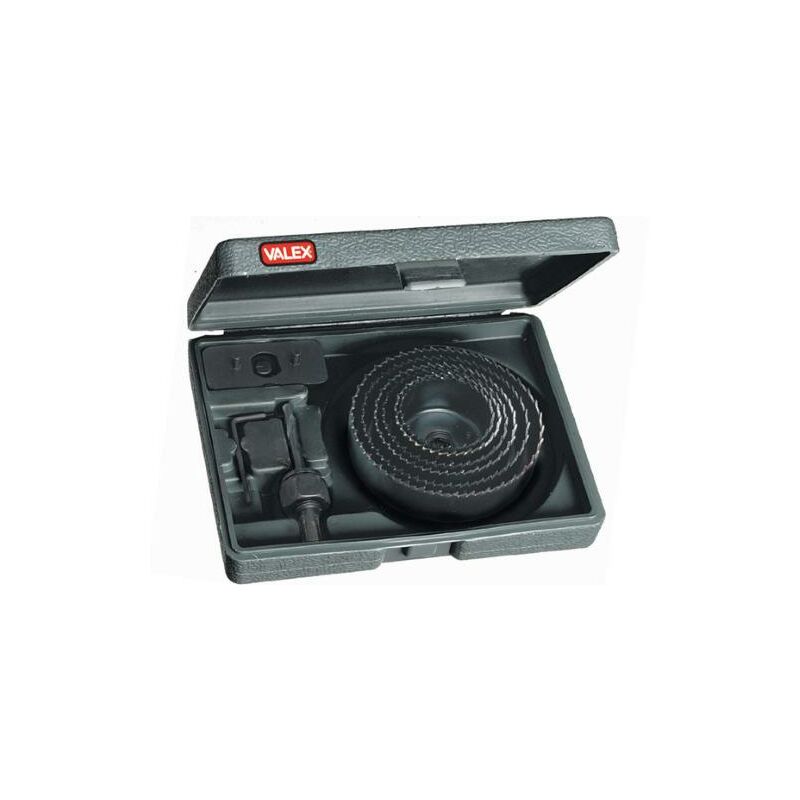 Iperbriko - Valex Set 9 Cutters et Scies Trépans Ø51-102mm pour Bois, Plastique et plaques de plâtre - 1980434