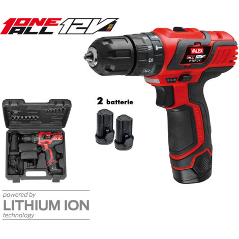 Valex Trapano Avvitatore Batteria P-TAP 12 K1 12V Compatto con Valigetta