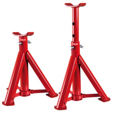 Valex verstellbare klappständer max 2000kg höhe 24-37cm rot 2st. - 1700502
