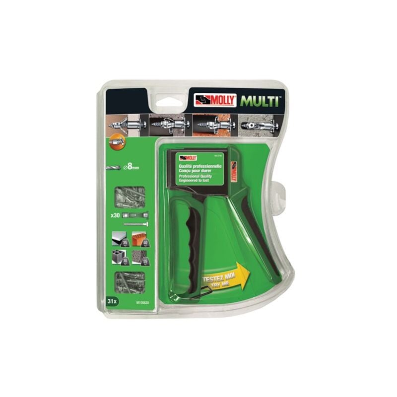 MOLLY - Valibox de 30 chevilles Molly 4x37 multi