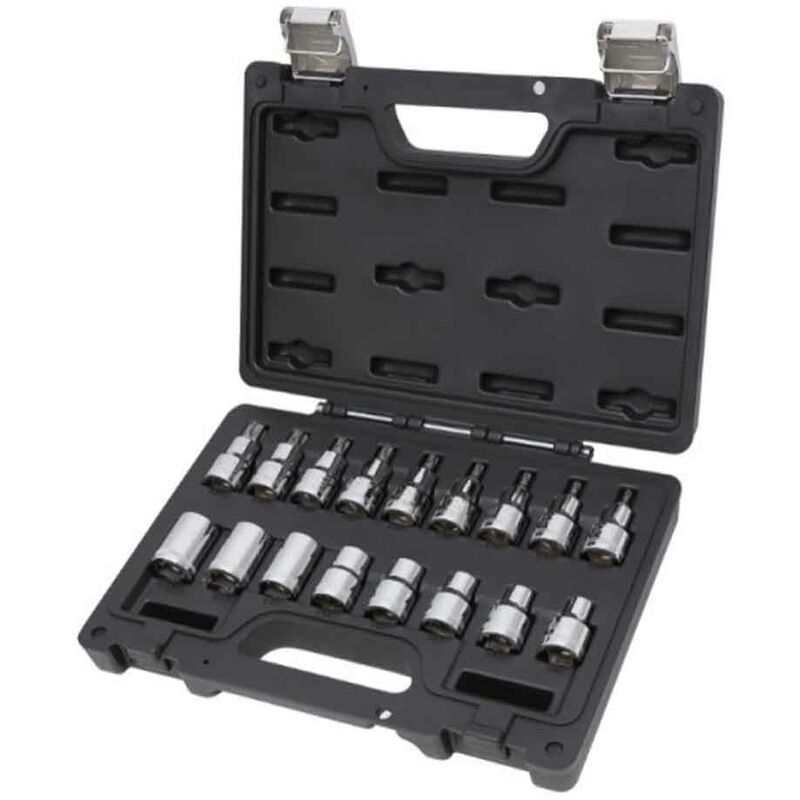 Image of Beta Tools - Beta bw 923E-FTX/C17 Set di 17 chiavi a bussola per viti con profilo Torx in cassetta di plastica