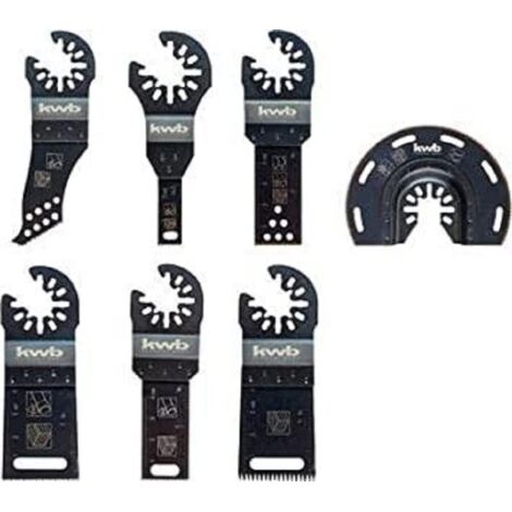 Valigetta 7 accessori per utensile multifunzionale KWB con sgancio rapido