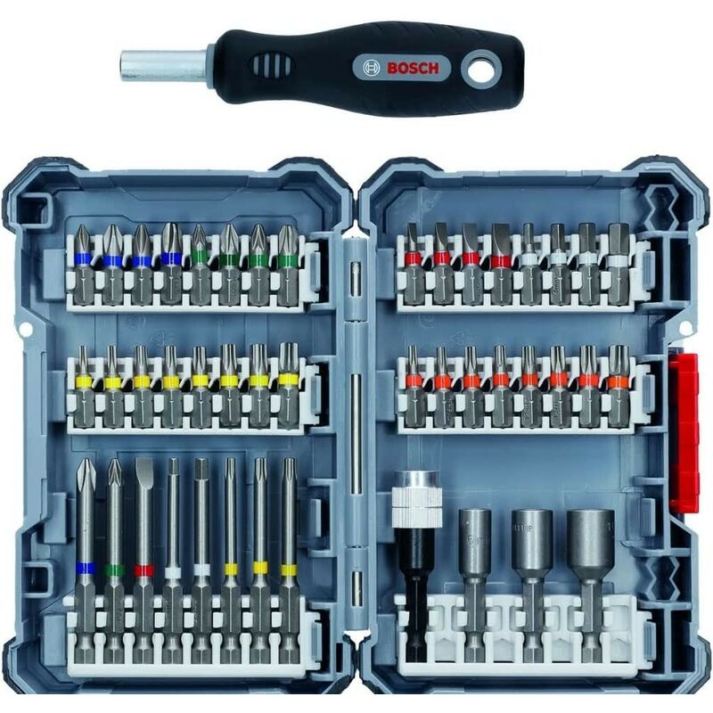 Image of Set extra rigido Pick & Click da 44 pezzi + cacciavite manuale Bosch Professional (2607017693)