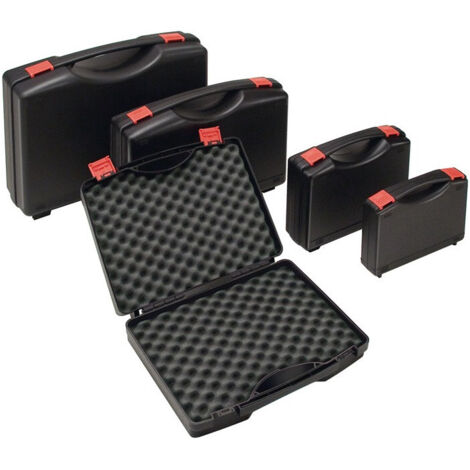 Valigetta in plastica WAG L235xW185xH48 mm PP 1 maniglia - TEKNO 2002 NERO/ROSSO