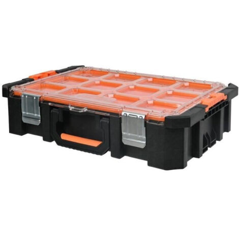 Valigetta organizzatrice - TOOD - 12 vaschette removibili - Coperchio trasparente - 53x37x13 cm