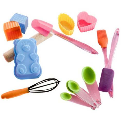 Valigetta Pasticcere Bambini Brandani Baby Set 14 Pezzi in Legno e Silicone