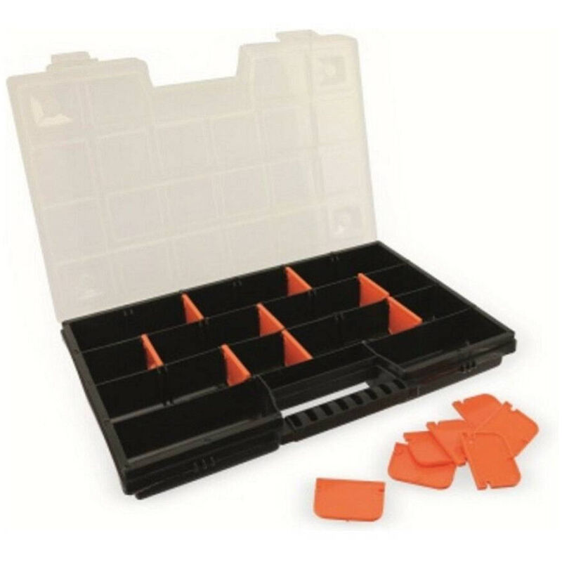 Valigetta Porta Minuteria Tool Box Ferramenta a Scomparti 28,5 x 19 x 3,5 Cm - - Trade Shop Traesio
