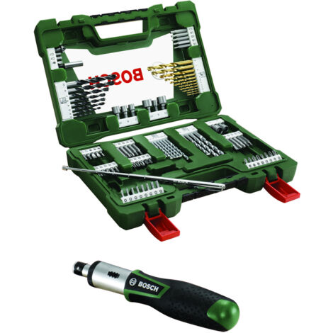 VALIGETTA SET CON ACCESSORI PER FORATURA E AVVITATURA BOSCH 91 PEZZI
