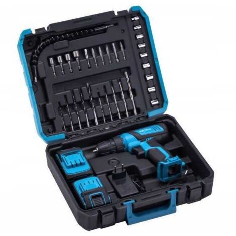 VALIGETTA TRAPANO/AVVITATORE A BATTERIA 21V + 2 BATTERIE 2Ah