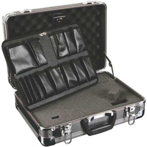 Wiltec Cassetta Attrezzi Vuota In Alluminio Con 2 Chiavi, Valigetta Universale Per Attrezzi 45 X 32 X 22,5 Cm, Hobby, Lavoro, Cassetta Portautensil | Leroy Merlin - Foto 11