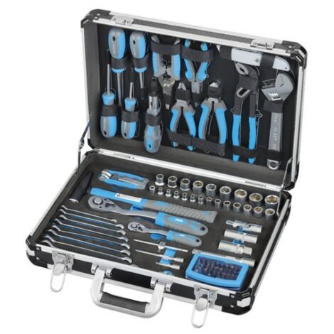 Valigia cassetta set utensili attrezzi chiavi inserti 88 pz Fervi 0399