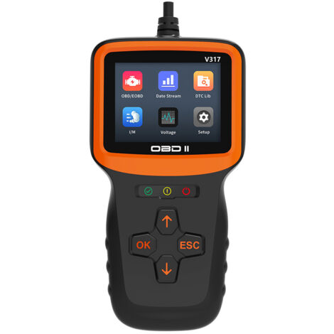 Valigia diagnostica per auto Obd2, lettore di veicoli diagnostici francesi Obd2 per tutti i veicoli dopo il 2000, lettore di guasti con tutte le funzionalità Obdii