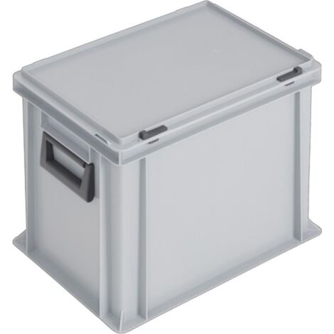 Valigia rigida L400xB300xH333mm PP 2 maniglie chiusura a scorrimento grigia 31l