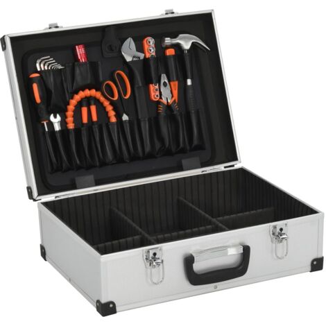 Valise à outils 46 x 33 x 16 cm Argenté Aluminium CFW26045