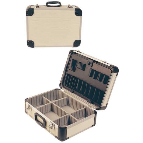 VALISE À OUTILS EN ALUMINIUM/PVC - 46X33X17