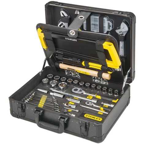 Valise de Maintenance STANLEY STMT98109-1 - 142 Pièces - 4 Volets accessibles - Regroupant l’essentiel de l’outillage