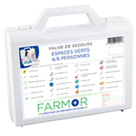 Valise de secours 4-6 personnes gamme espaces verts FARMOR - VAL2645VER