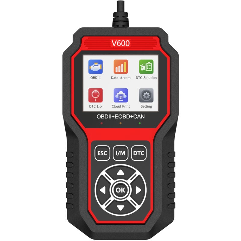 Ej.life - Valise Diagnostic Auto, Universel OBD2 Diagnostic Voiture Français, Lecteur de Code d'erreur de Moteur, Valise Effacer Defaut Voiture pour