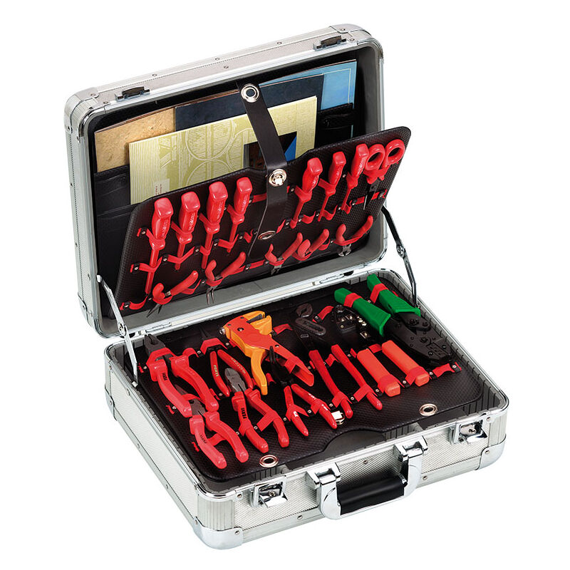 Fervi - valise mallette malette outils en aluminium de travail 0680