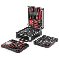 Valise outils 819 pièces chariot acier aluminium avec roulettes -GREENCUT