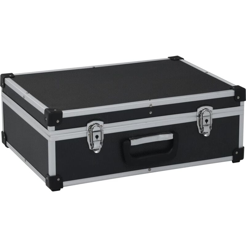 Valise à outils boîte à outils mallette à outils trolley à outils caisse à outils rangement stockage fichiers portable 46 x 33 x 16 cm noir