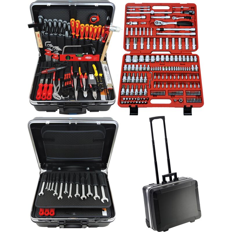 FAMEX Coffret d'outils de mécanicien - PROFESSIONAL - avec des outils allemands, 604-08