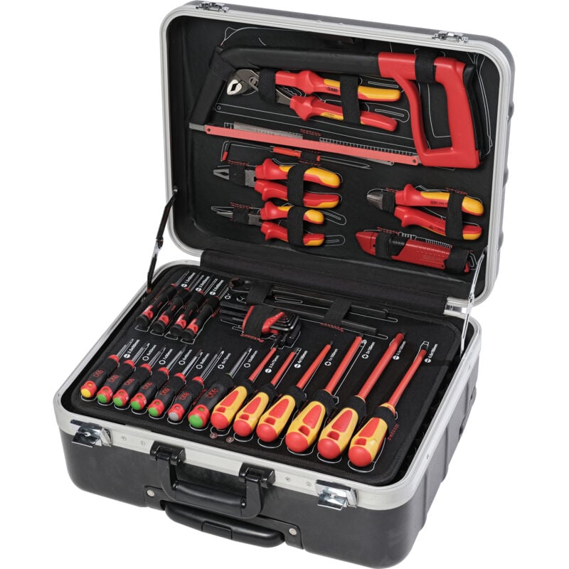 Sam Outillage - Valise trolley maintenance 128 outils isolés 1000 volts