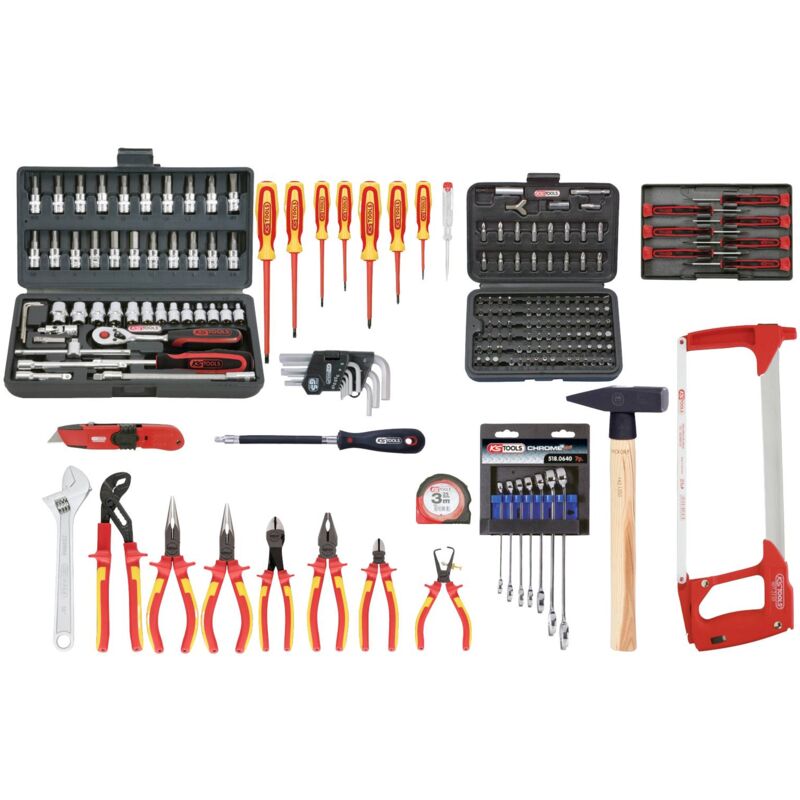 KS Tools 117.0195 pour électricien Valise à outils équipée 195 pièces X967892