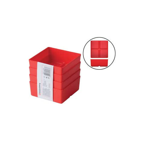 Valise Unite pour petites pièces, lot de 4 - mm.110x110x50h. article KBS115