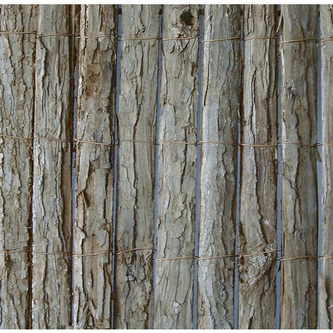 Valla cañizo corteza de abeto pino natural 1,5x3m Nortene MILWAKEE