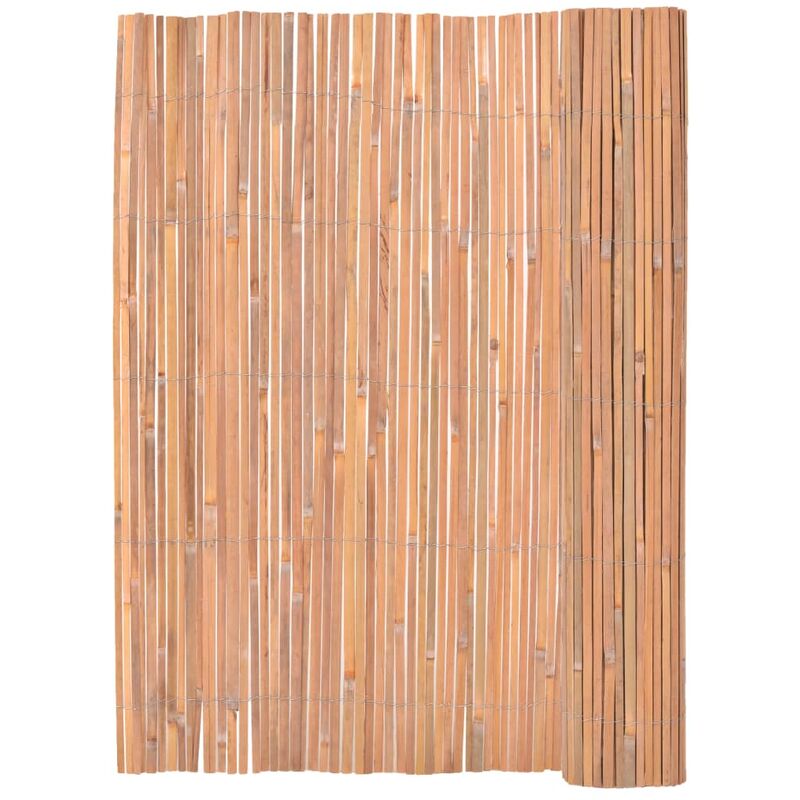 

vidaXL Valla de bambú 125x400 cm - Marrón