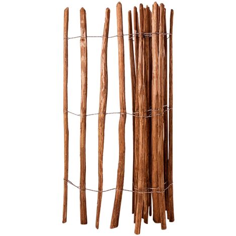 Valla de estacas madera de avellano impregnada 150x250 cm