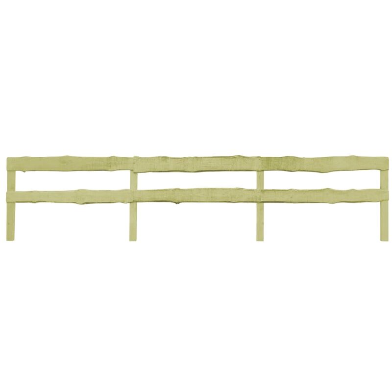 

Valla de jardin 2 travesanos madera de pino 60x510 cm
