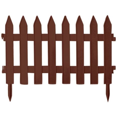 Valla de jardín clásica marrón Prosperplast