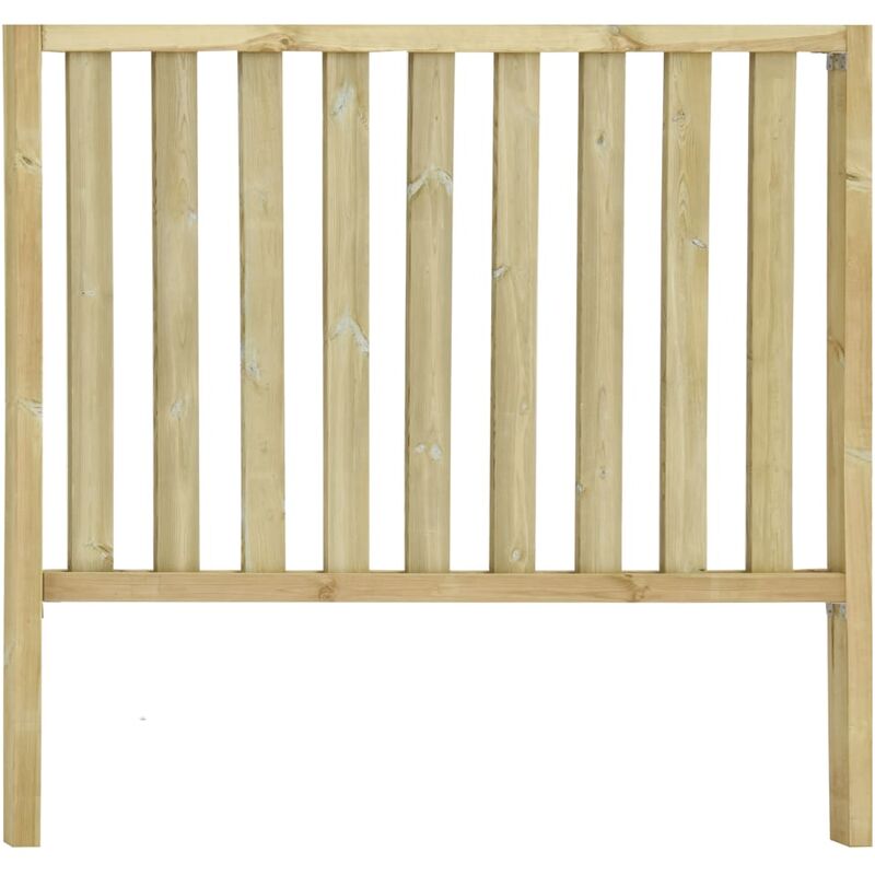 

Valla de jardín con 2 postes madera pino impregnada 182x170 cm