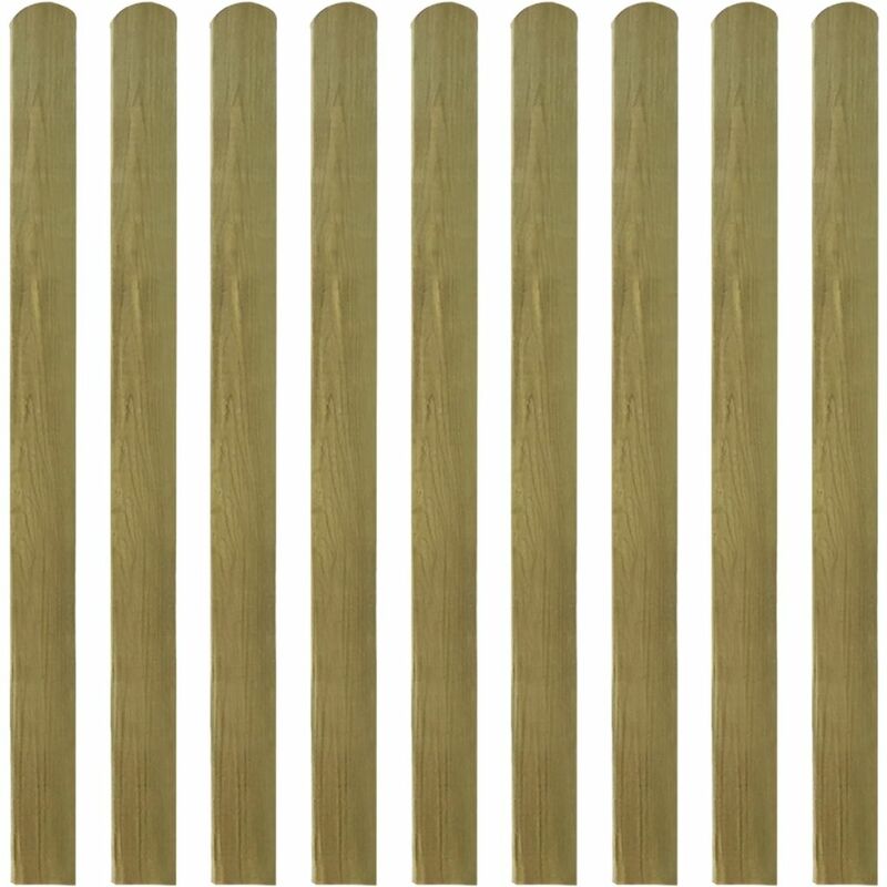 

Valla de jardin de listones 10 piezas madera 120 cm