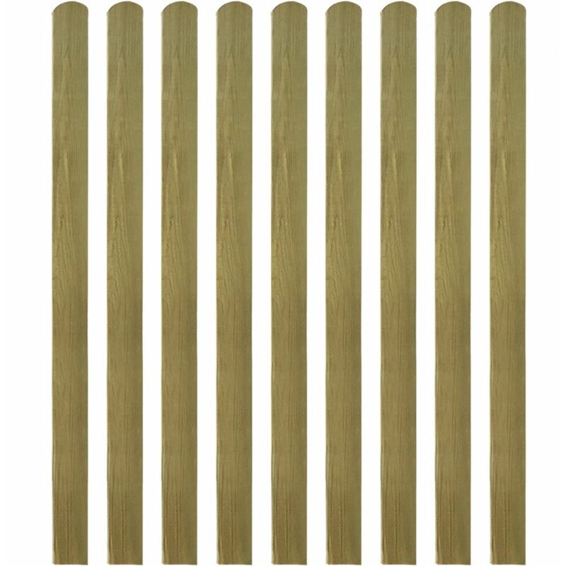 

Valla de jardin de listones 10 piezas madera 140 cm