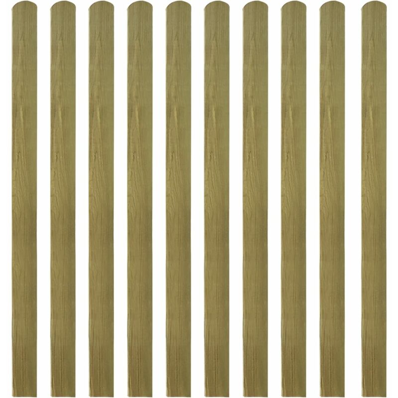 

Valla de jardín de listones 10 piezas madera 140 cm